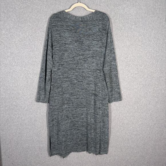 Hello Mello Duster Cardigan XLP Blue Pockets Soft Lounge Comfy Cozy Long Thin - Picture 10 of 11